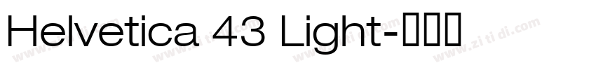 Helvetica 43 Light字体转换